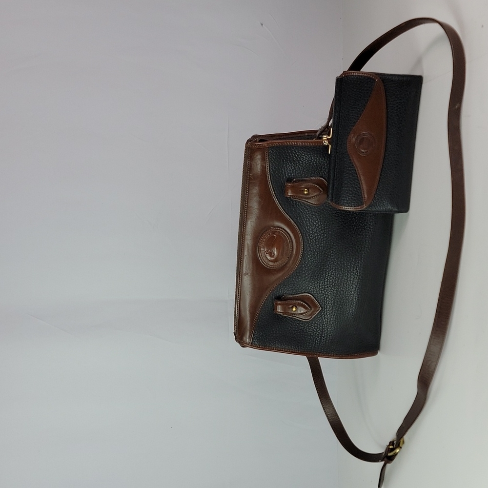 Dooney & Bourke Black and Brown Crossbody Bag